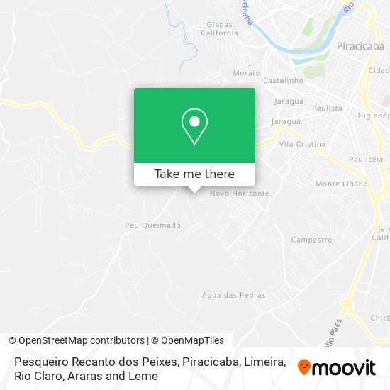 Pesqueiro Recanto dos Peixes map