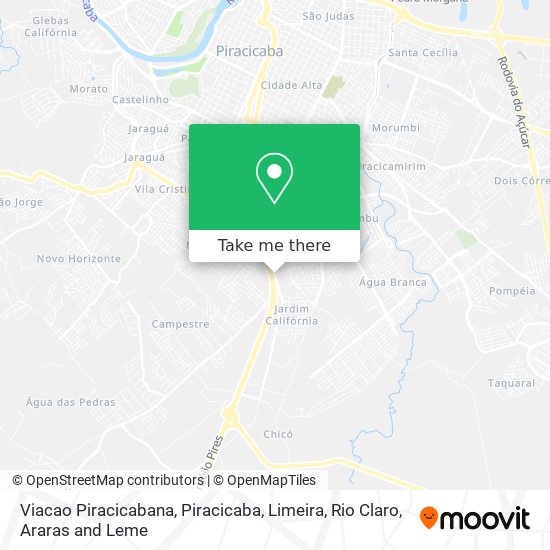 Viacao Piracicabana map
