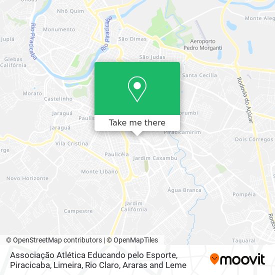 Associação Atlética Educando pelo Esporte map