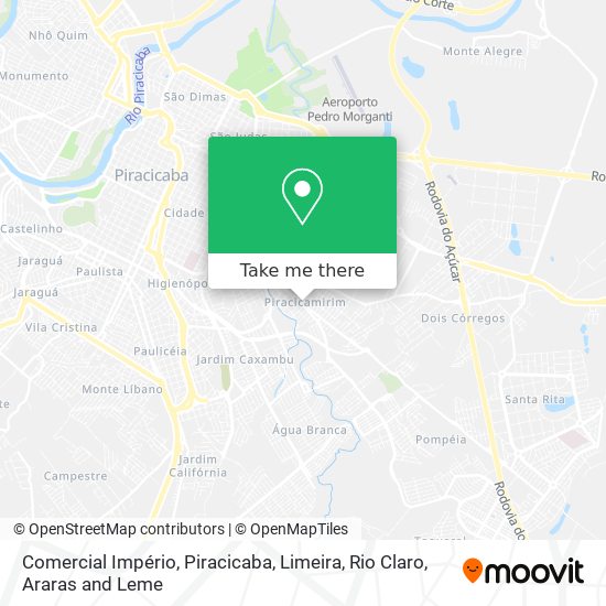 Comercial Império map