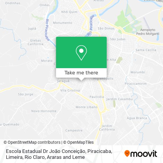 Mapa Escola Estadual Dr João Conceição