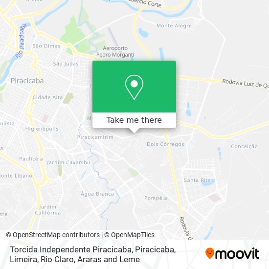 Torcida Independente Piracicaba map