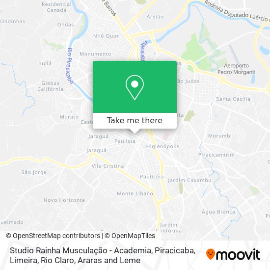 Mapa Studio Rainha Musculação  - Academia