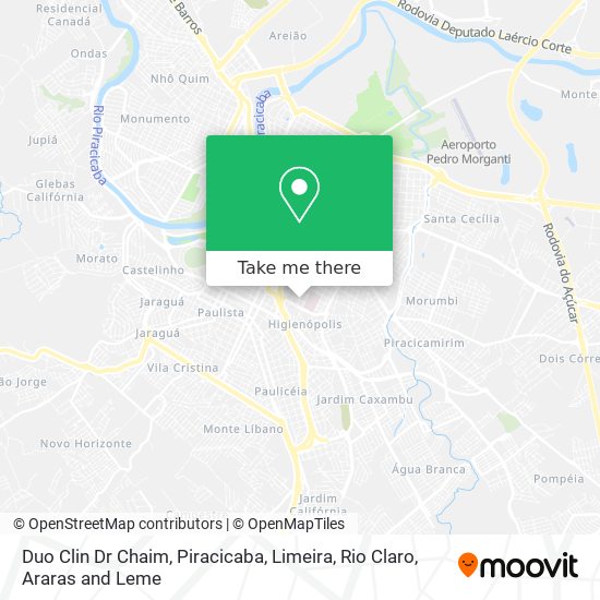 Duo Clin Dr Chaim map