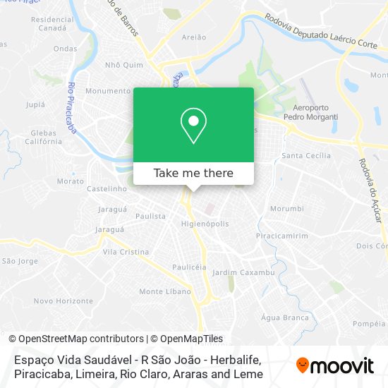 Espaço Vida Saudável - R São João - Herbalife map