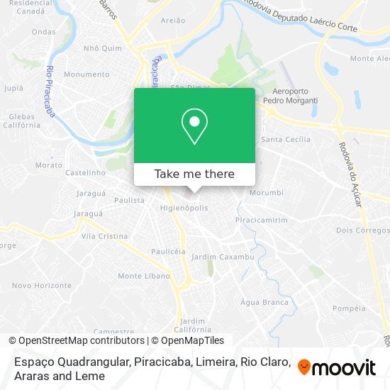 Espaço Quadrangular map