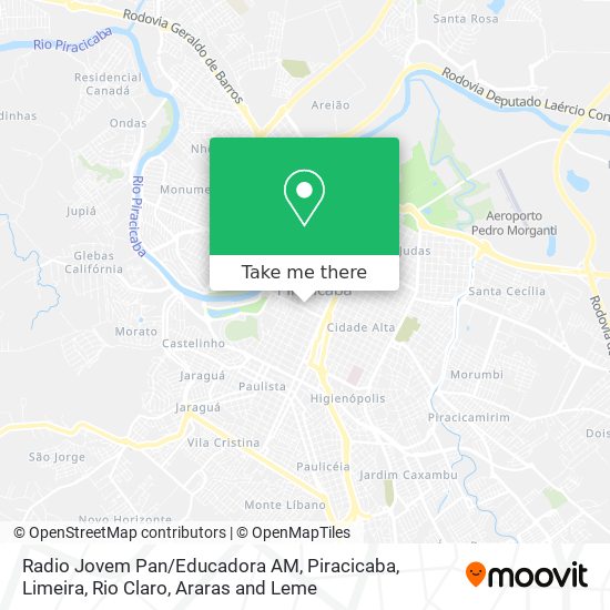 Radio Jovem Pan/Educadora AM map