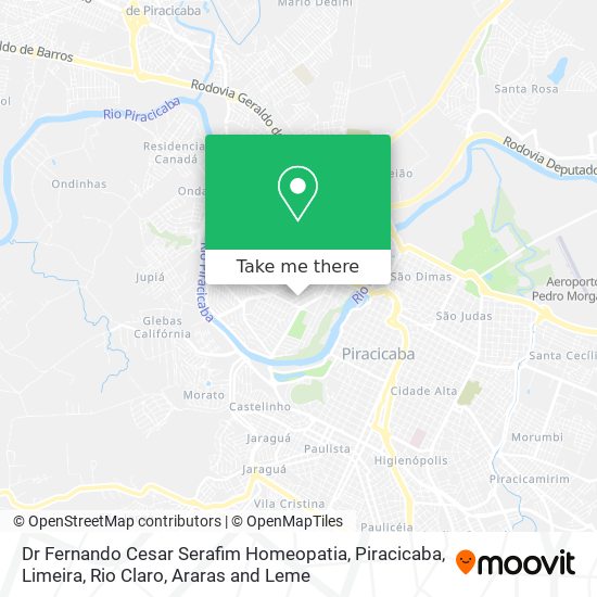 Dr Fernando Cesar  Serafim Homeopatia map
