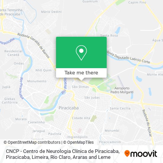 Mapa CNCP - Centro de Neurologia Clínica de Piracicaba