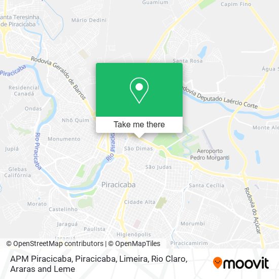 APM Piracicaba map