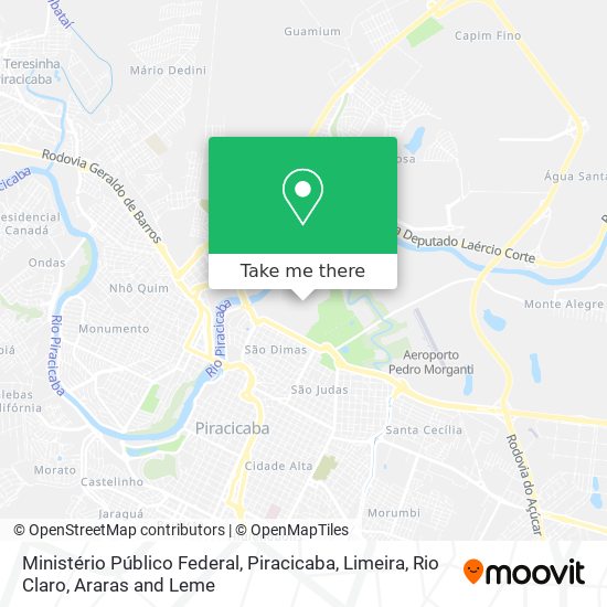 Ministério Público Federal map