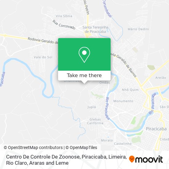 Mapa Centro De Controle De Zoonose