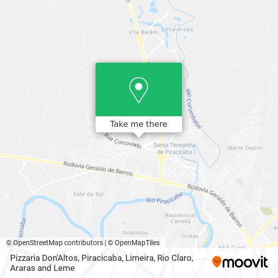 Pizzaria Don'Altos map