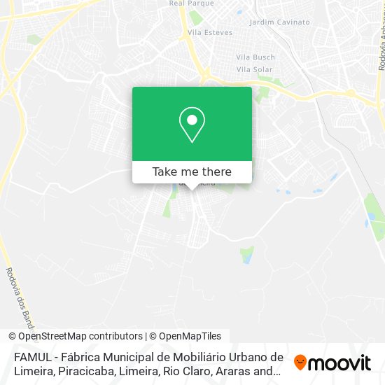 FAMUL - Fábrica Municipal de Mobiliário Urbano de Limeira map