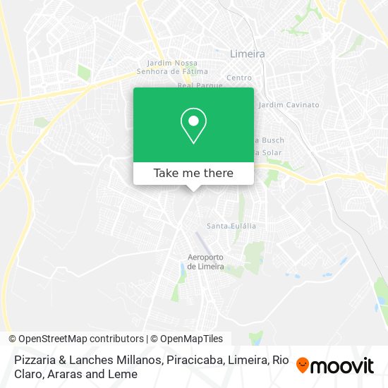 Pizzaria & Lanches Millanos map