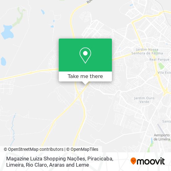 Magazine Luiza Shopping Nações map