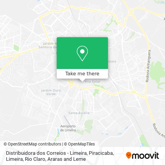 Distribuidora dos Correios - Limeira map