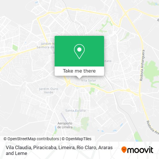 Vila Claudia map