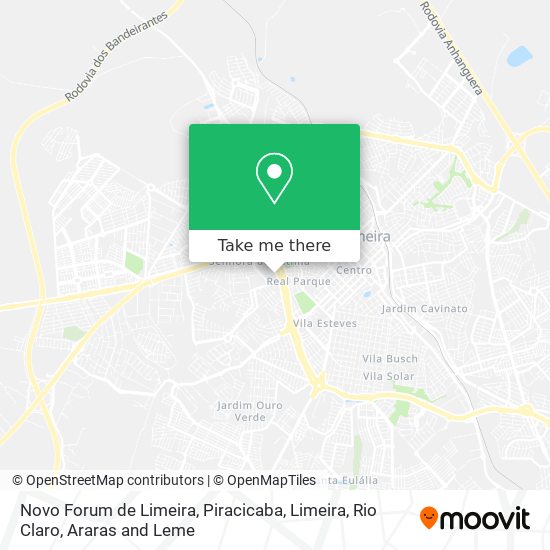 Novo Forum de Limeira map