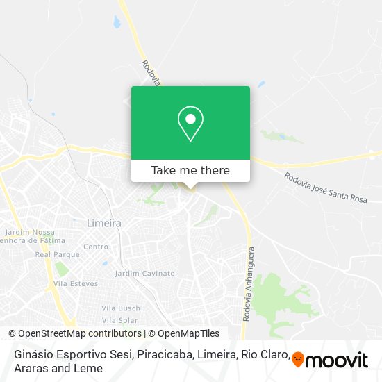 Ginásio Esportivo Sesi map