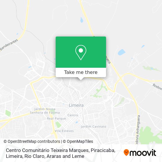 Mapa Centro Comunitário Teixeira Marques
