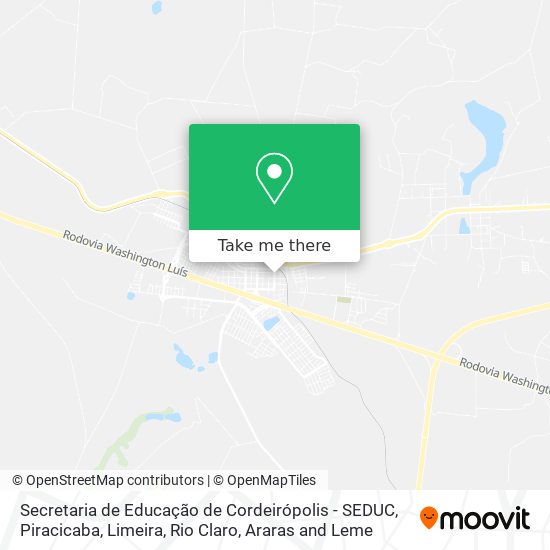 Secretaria de Educação de Cordeirópolis - SEDUC map
