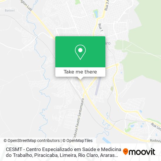 CESMT - Centro Especializado em Saúde e Medicina do Trabalho map