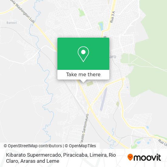 Kibarato Supermercado map