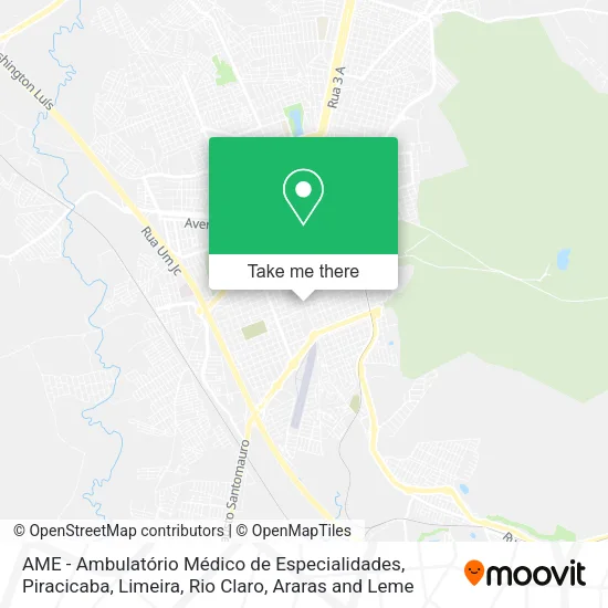 AME - Ambulatório Médico de Especialidades map