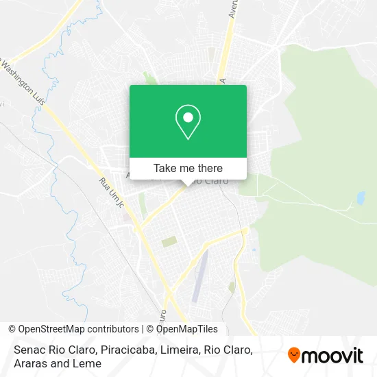 Senac Rio Claro map