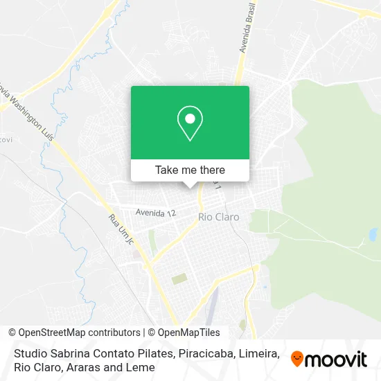 Studio Sabrina Contato Pilates map