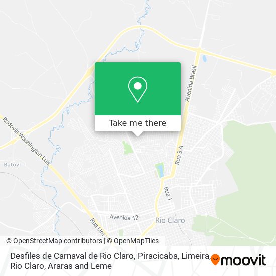 Desfiles de Carnaval de Rio Claro map