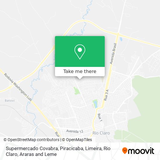 Mapa Supermercado Covabra