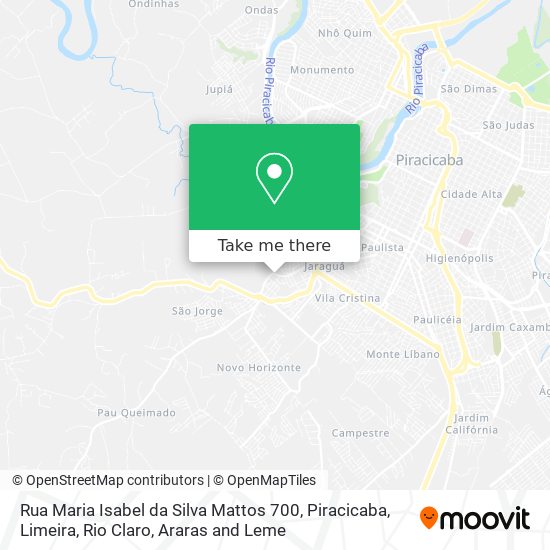 Mapa Rua Maria Isabel da Silva Mattos 700
