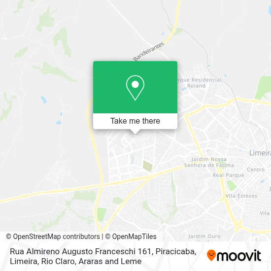 Rua Almireno Augusto Franceschi 161 map