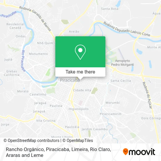 Rancho Orgânico map