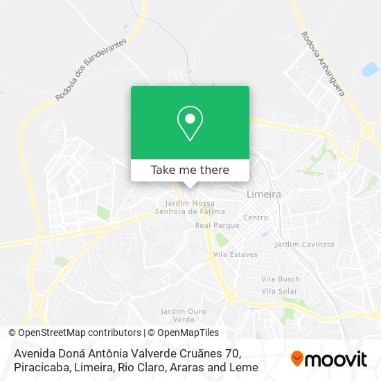 Avenida Doná Antônia Valverde Cruãnes 70 map