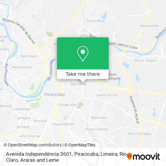 Mapa Avenida Independência 3601