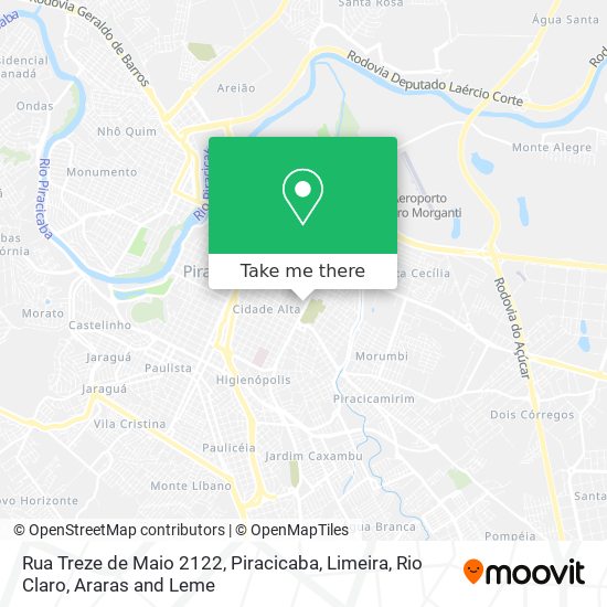 Mapa Rua Treze de Maio 2122