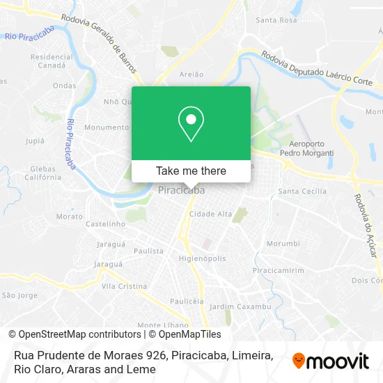 Rua Prudente de Moraes 926 map