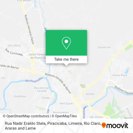 Rua Nadir Eraldo Stela map