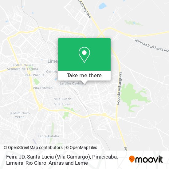 Mapa Feira JD. Santa Lucia (Vila Camargo)