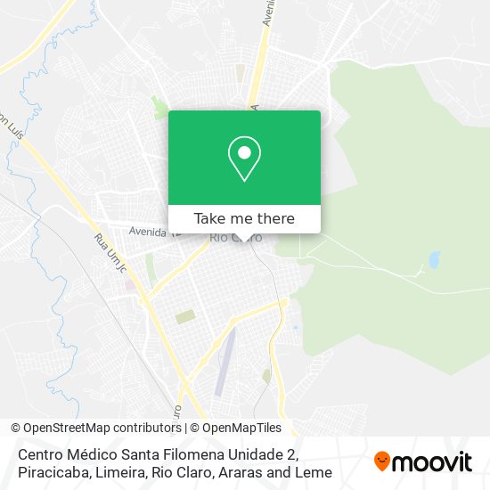 Mapa Centro Médico Santa Filomena Unidade 2