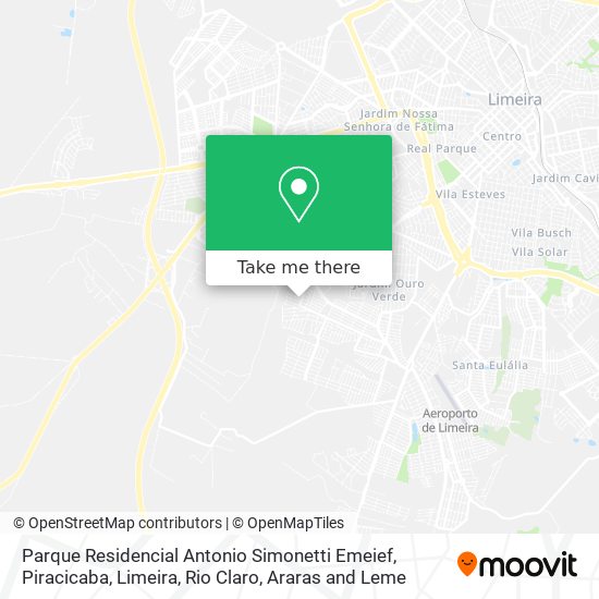 Parque Residencial Antonio Simonetti Emeief map