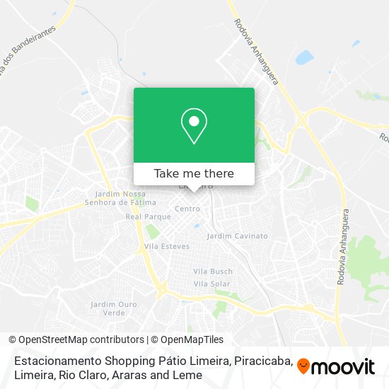 Estacionamento Shopping Pátio Limeira map