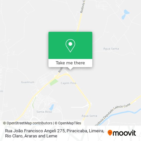 Rua João Francisco Angeli 275 map