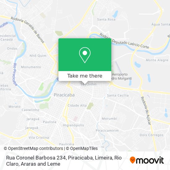 Mapa Rua Coronel Barbosa 234