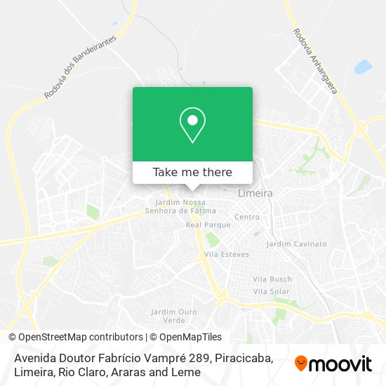 Mapa Avenida Doutor Fabrício Vampré 289