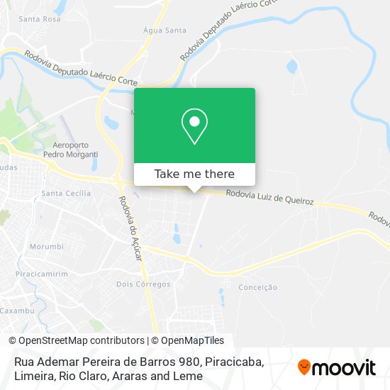 Rua Ademar Pereira de Barros 980 map