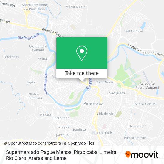 Supermercado Pague Menos map